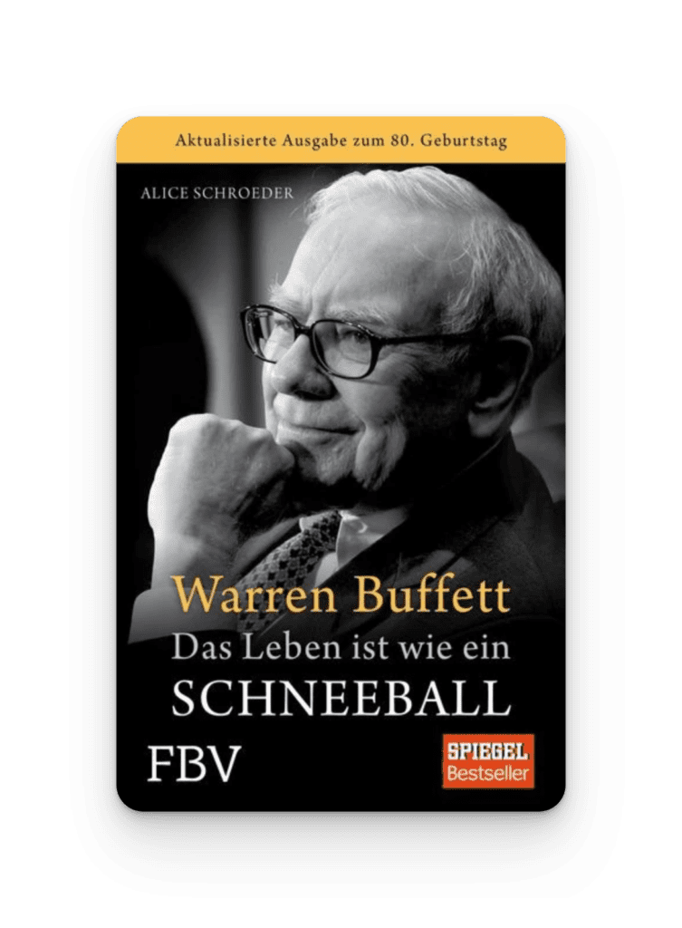 beste Finanzbücher Schweiz Warren Buffett Buchempfehlung das Leben ist ein Schneeball